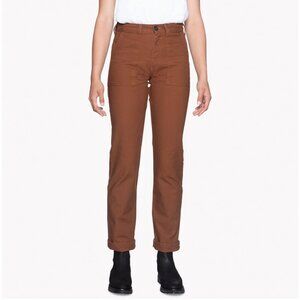 Naked & Famous Denim Fatigue Pant - Brick Canvas